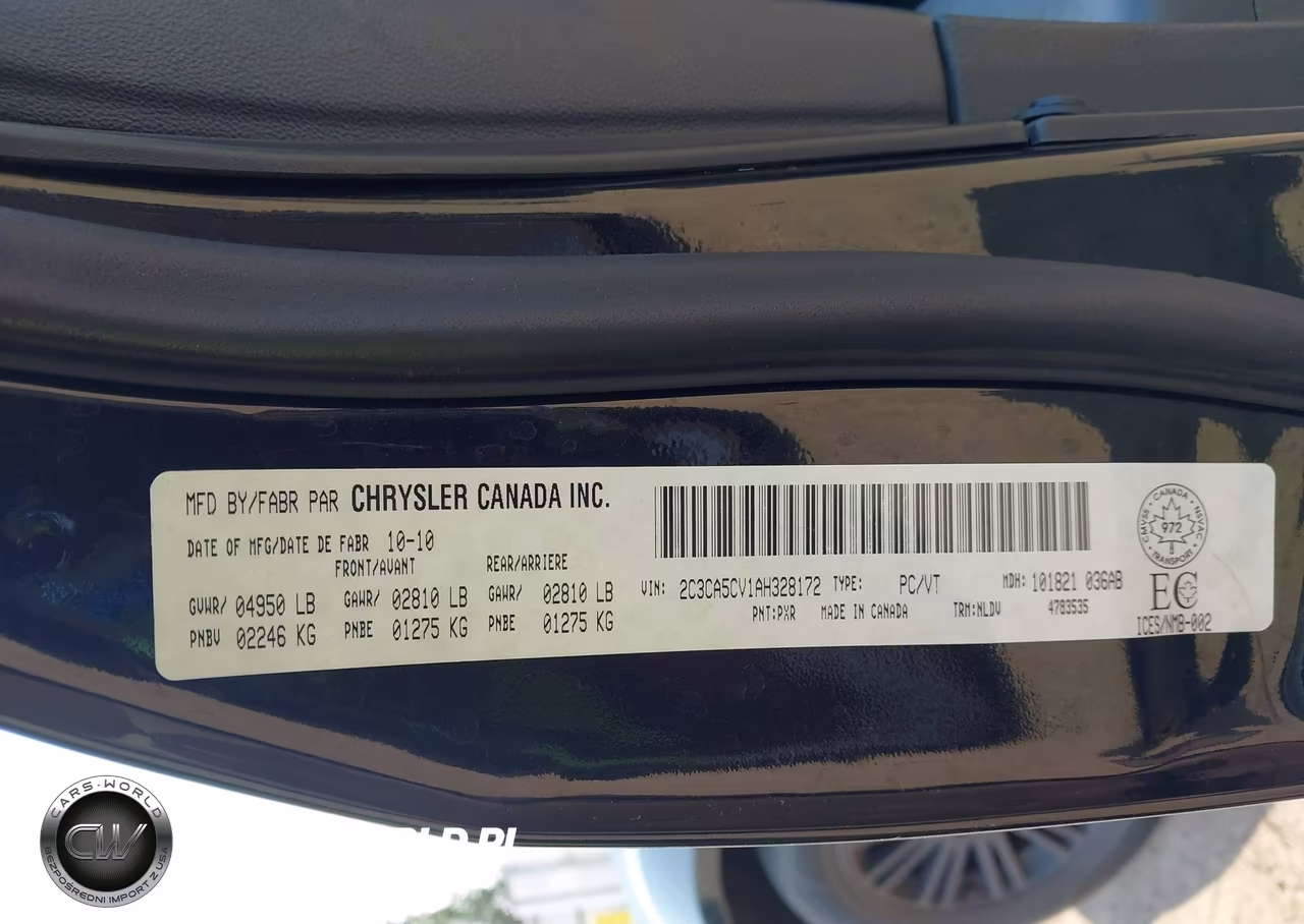 2010 Chrysler 300 Touring VIN:2C3CA5CV1AH328172 - 9