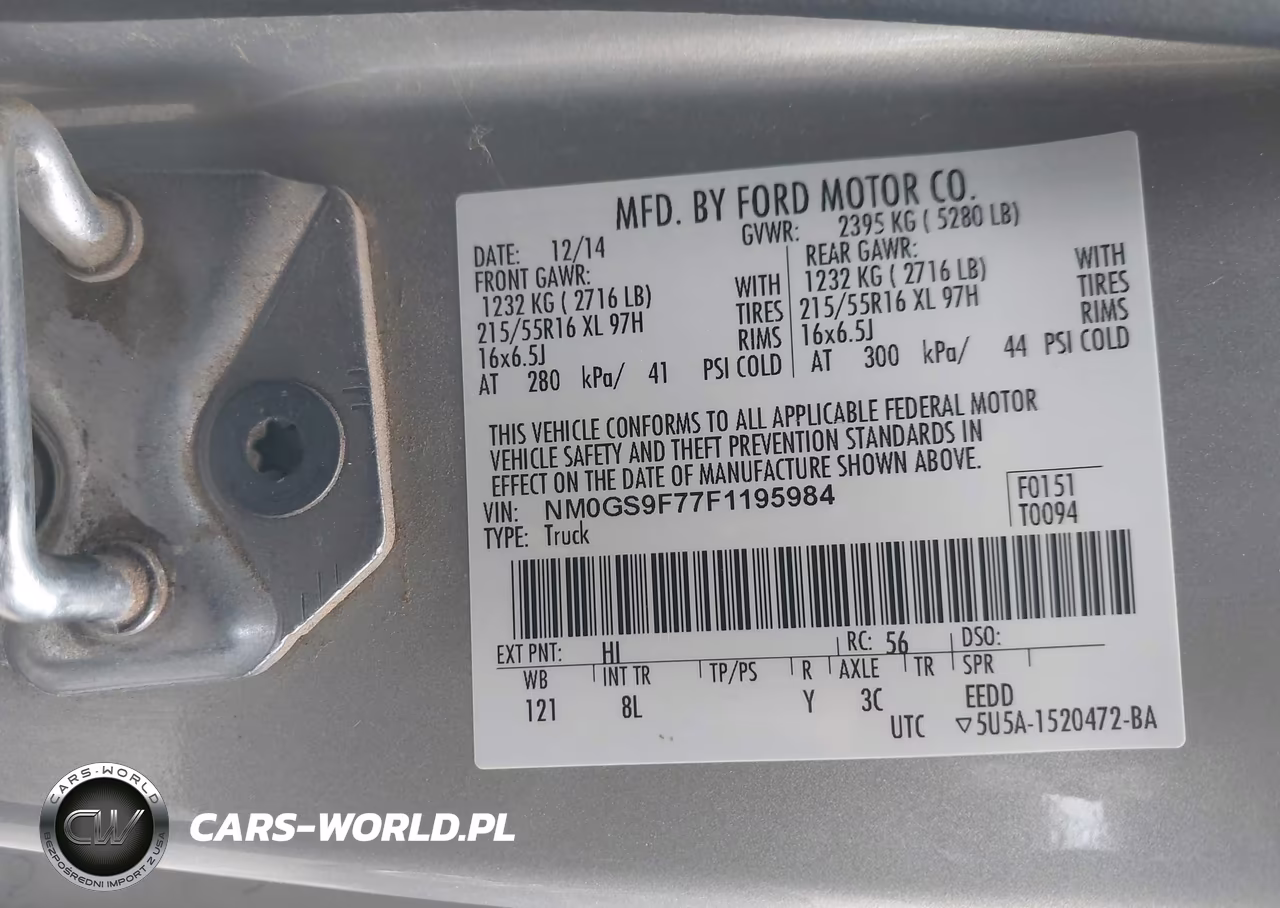 2015 Ford Transit Connect Xlt VIN:NM0GS9F77F1195984 - 9