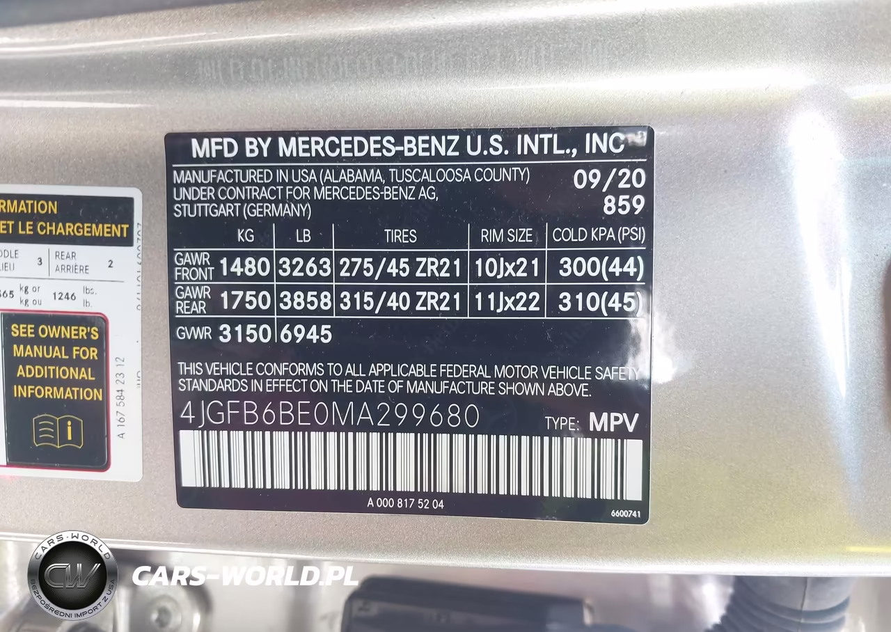 2021 Mercedes-Benz Amg Gle 53 4Matic VIN:4JGFB6BE0MA299680 - 9