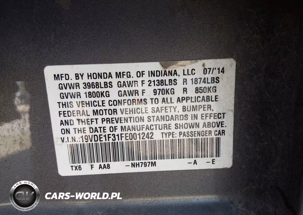 2015 Acura Ilx 2.0L VIN:19VDE1F31FE001242 - 9