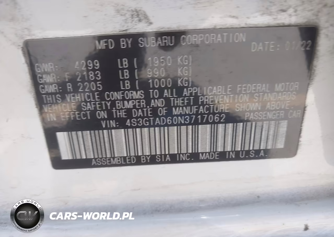 2022 Subaru Impreza Premium 5-Door VIN:4S3GTAD60N3717062 - 9
