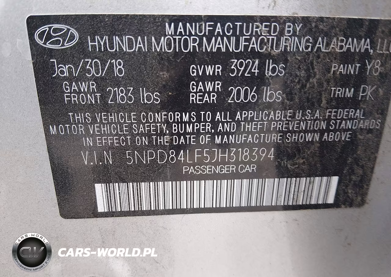2018 Hyundai Elantra Sel VIN:5NPD84LF5JH318394 - 9