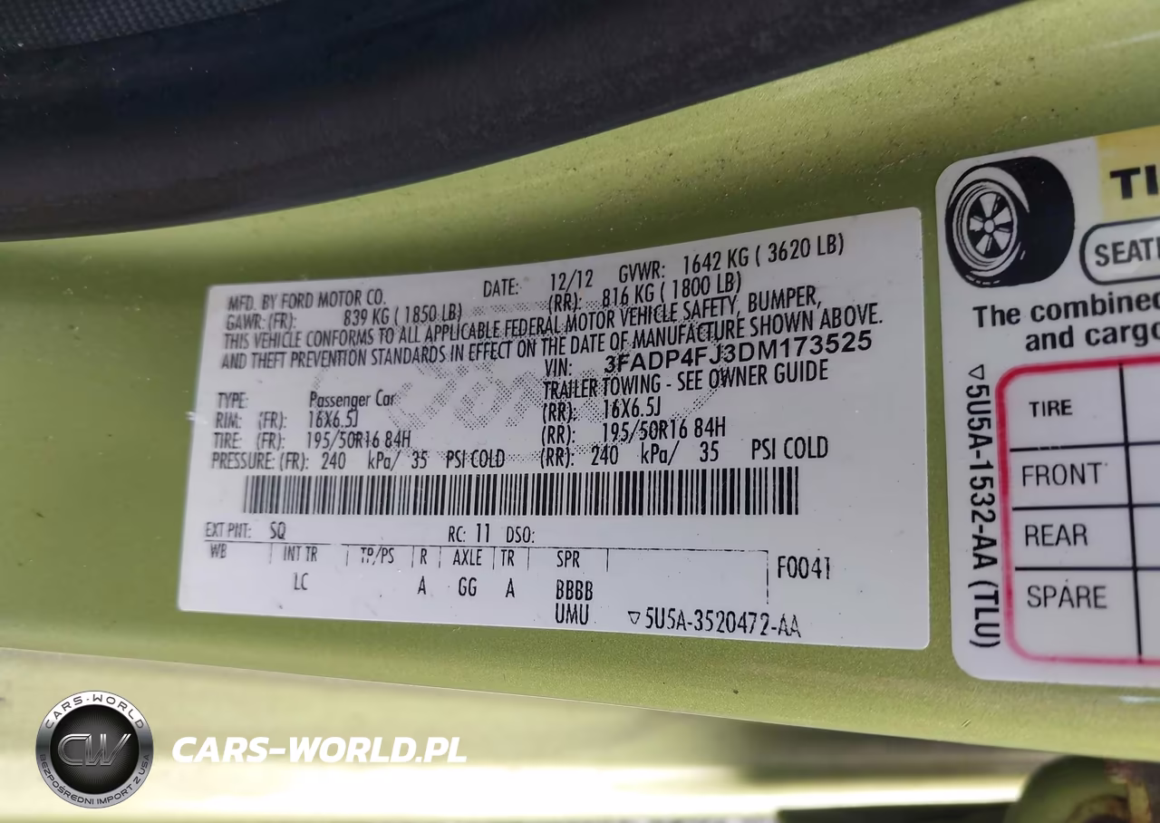 2013 Ford Fiesta Titanium VIN:3FADP4FJ3DM173525 - 9
