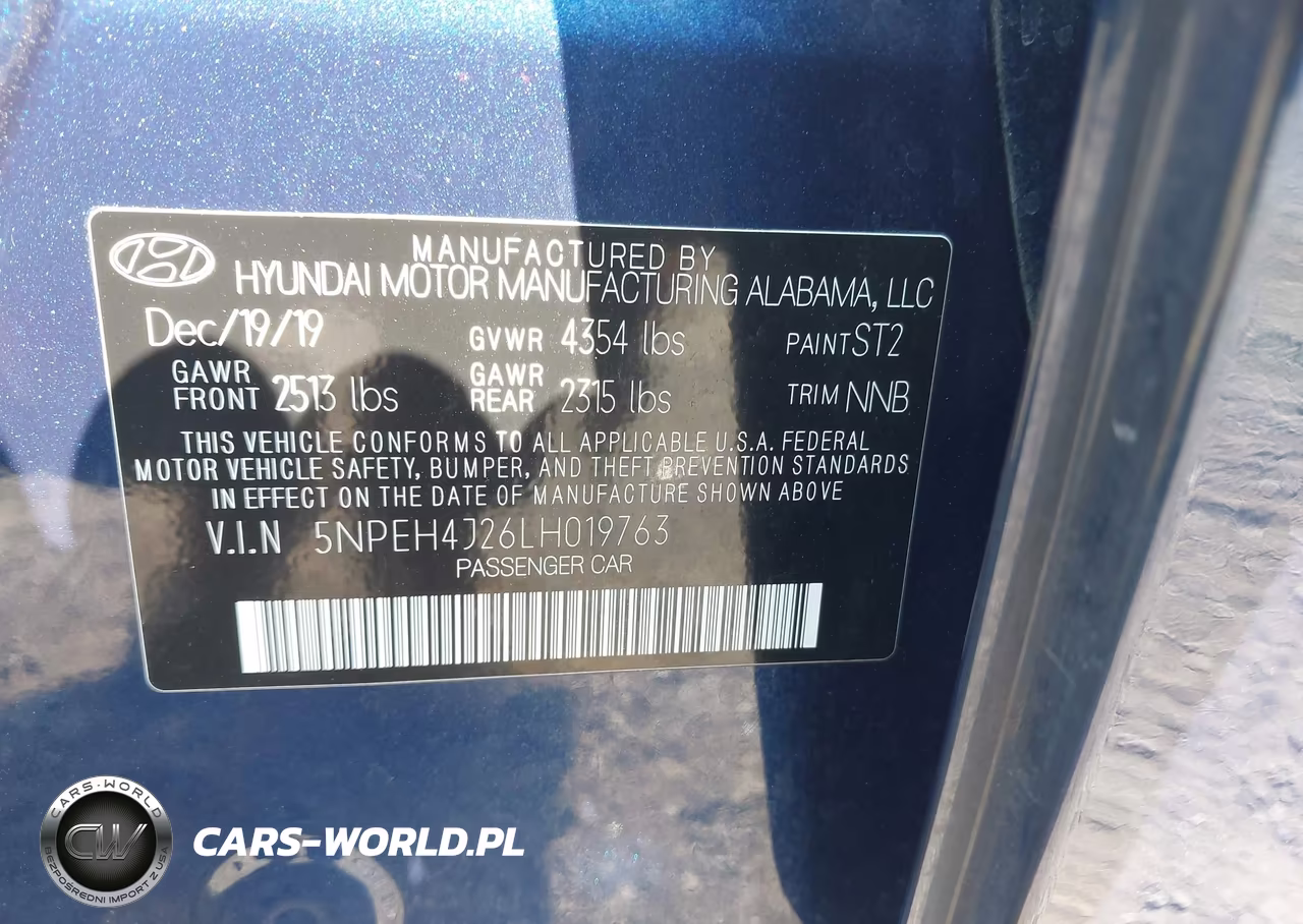 2020 Hyundai Sonata Limited VIN:5NPEH4J26LH019763 - 9