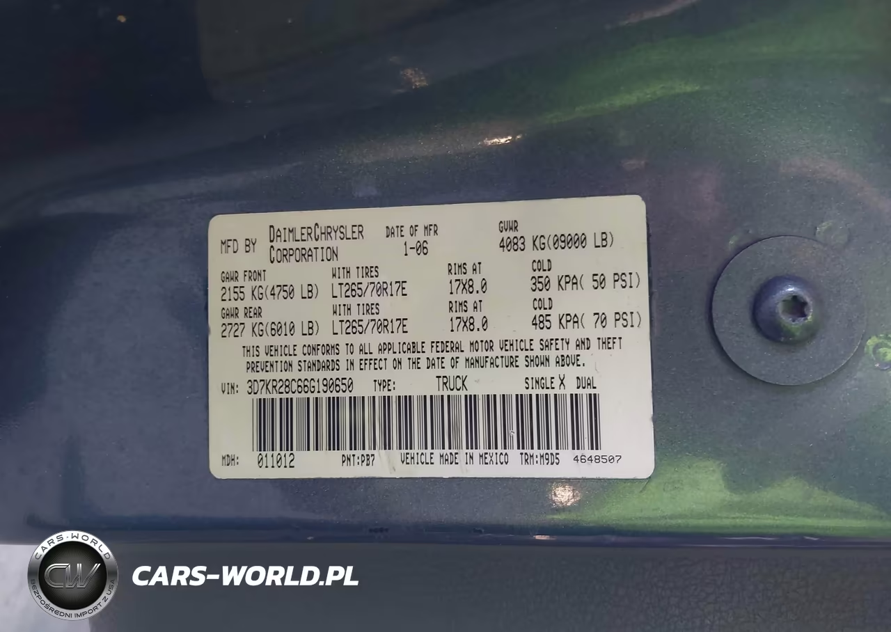 2006 Dodge Ram 2500 Slt-Sport VIN:3D7KR28C66G190650 - 9