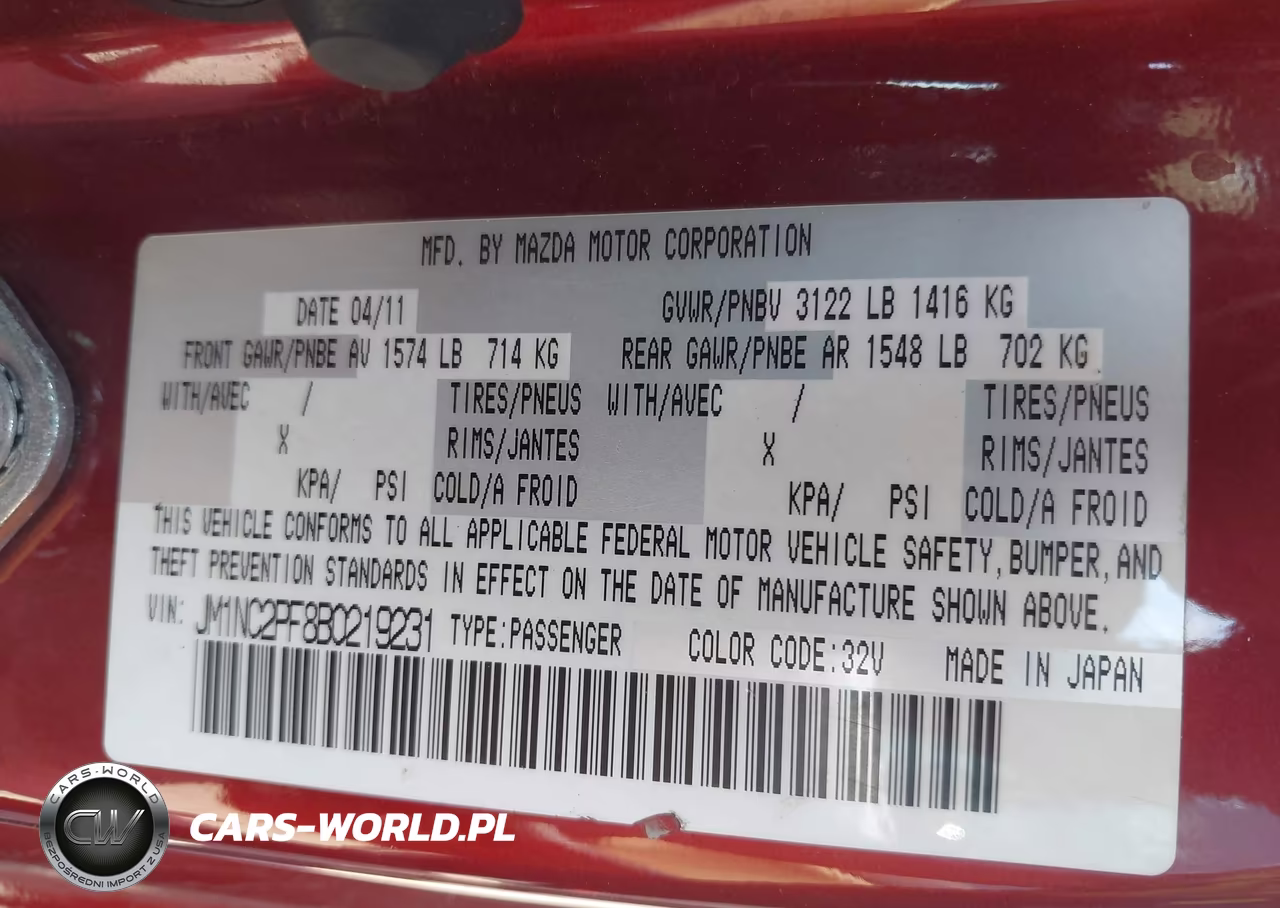 2011 Mazda Mx-5 Miata Grand Touring VIN:JM1NC2PF8B0219231 - 9