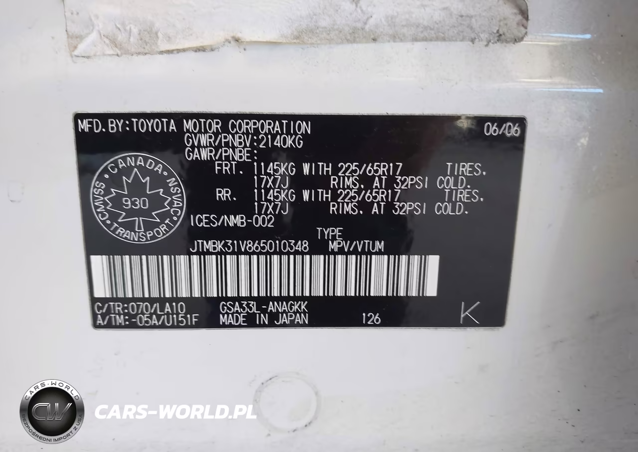 2006 Toyota Rav4 Limited V6 VIN:JTMBK31V865010348 - 9