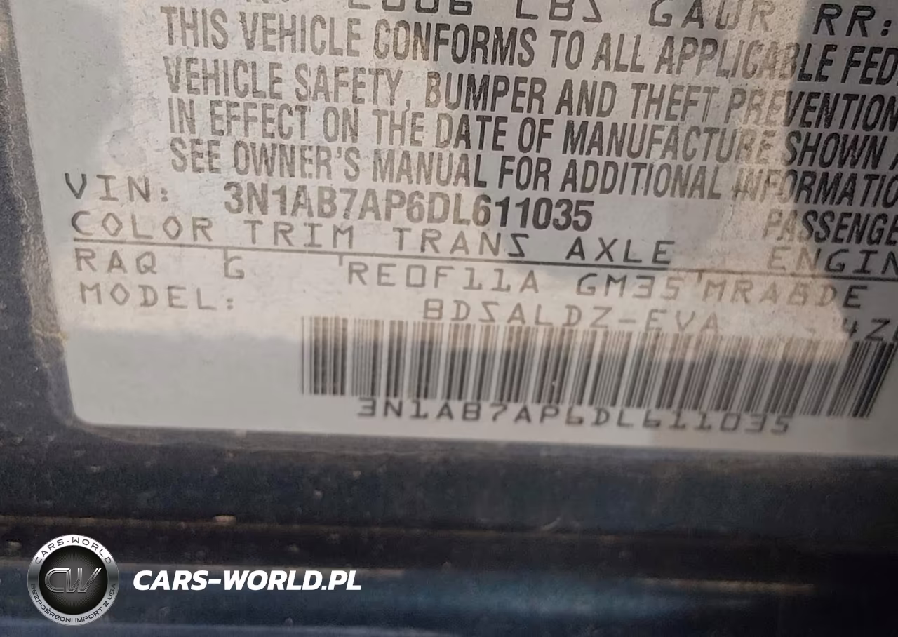 2013 Nissan Sentra Sv VIN:3N1AB7AP6DL611035 - 9