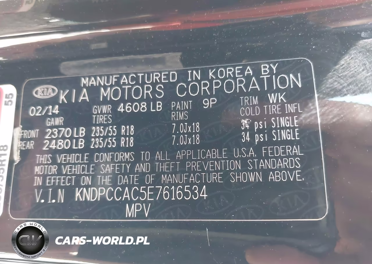 2014 Kia Sportage Ex VIN:KNDPCCAC5E7616534 - 9