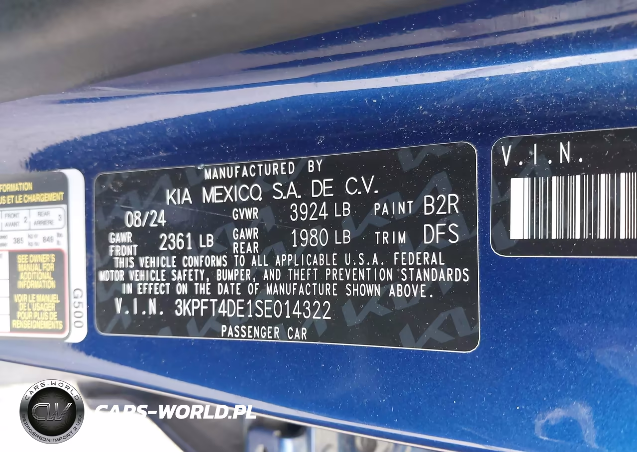 2025 Kia K4 Lxs VIN:3KPFT4DE1SE014322 - 9