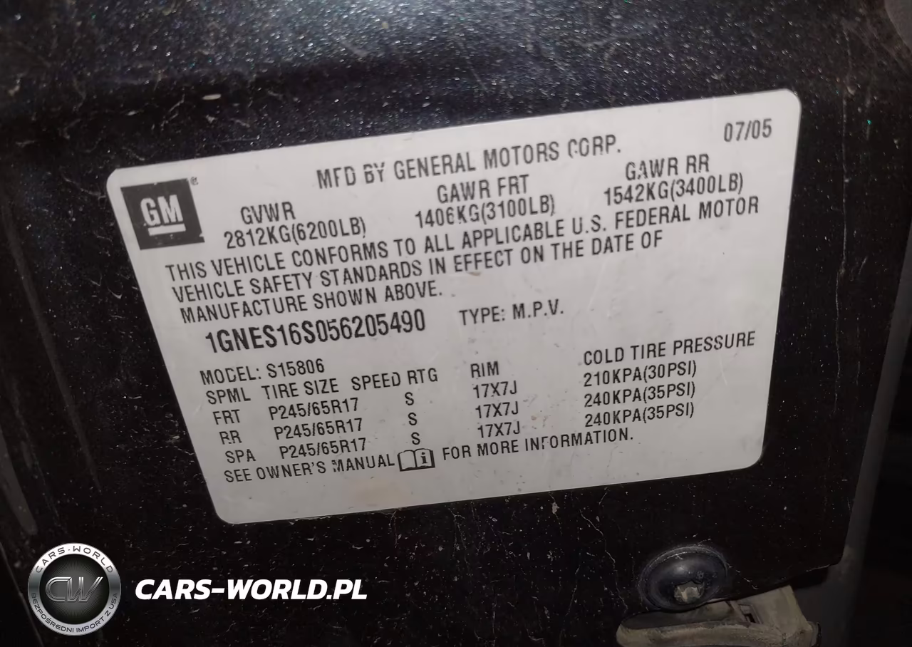 2005 Chevrolet Trailblazer Ext Ls VIN:1GNES16S056205490 - 9