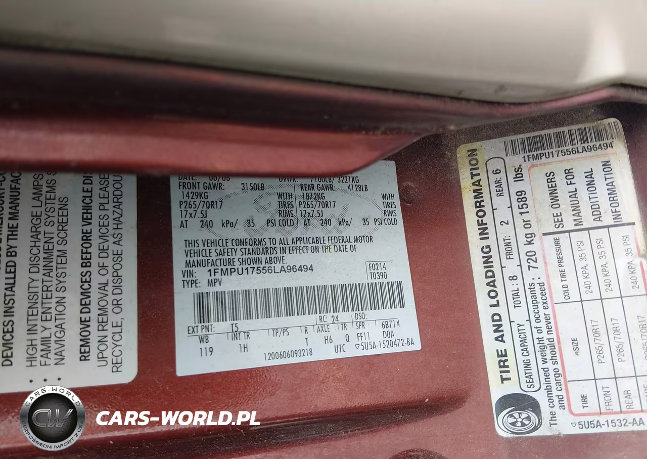 2006 Ford Expedition Eddie Bauer-King Ranch VIN:1FMPU17556LA96494 - 9