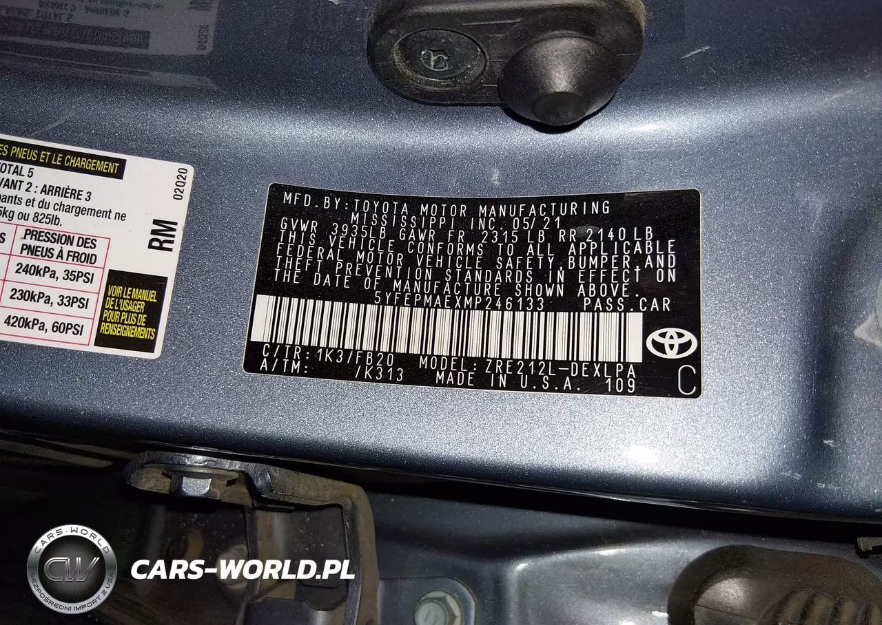 2021 Toyota Corolla Le VIN:5YFEPMAEXMP246133 - 9