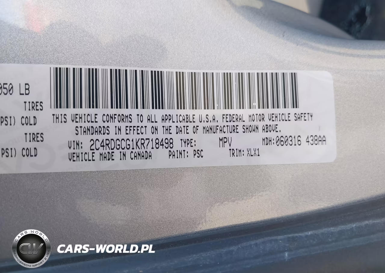 2019 Dodge Grand Caravan Sxt VIN:2C4RDGCG1KR718498 - 9