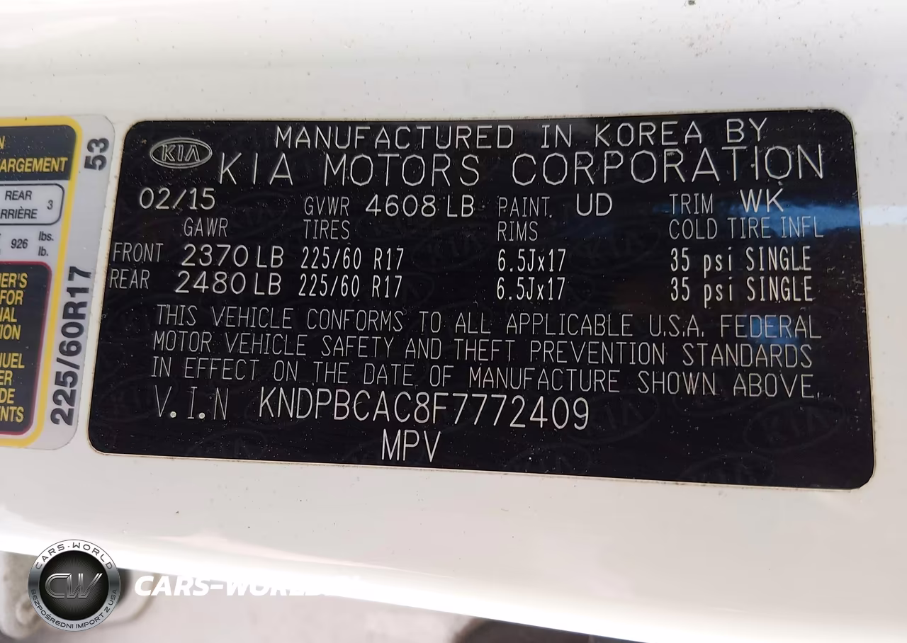 2015 Kia Sportage Lx VIN:KNDPBCAC8F7772409 - 9