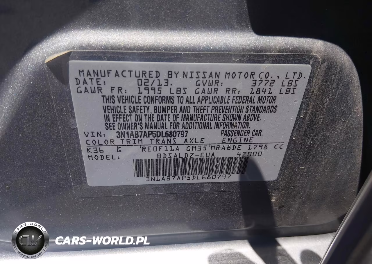 2013 Nissan Sentra Sv VIN:3N1AB7AP5DL680797 - 9