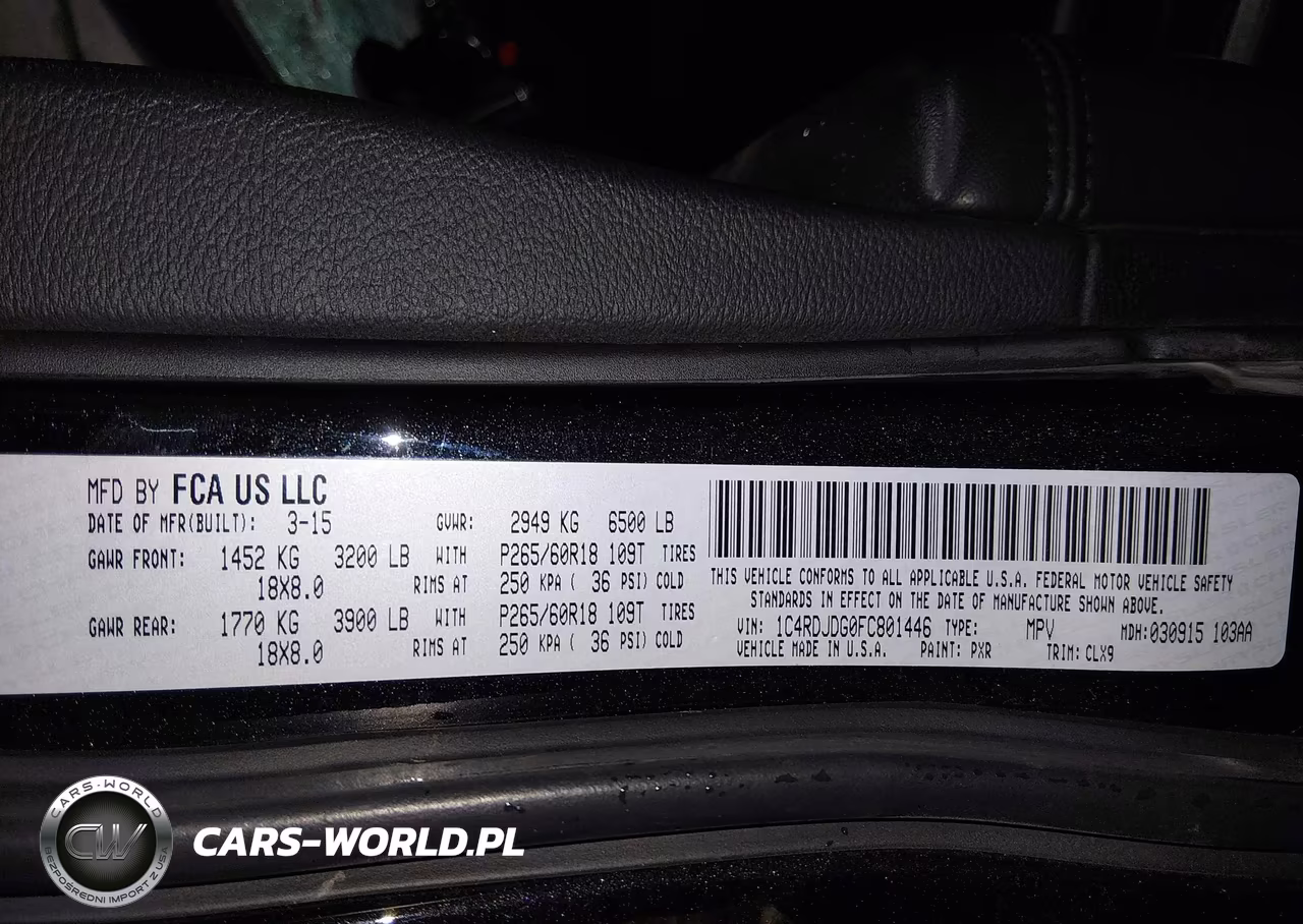 2015 Dodge Durango Limited VIN:1C4RDJDG0FC801446 - 9