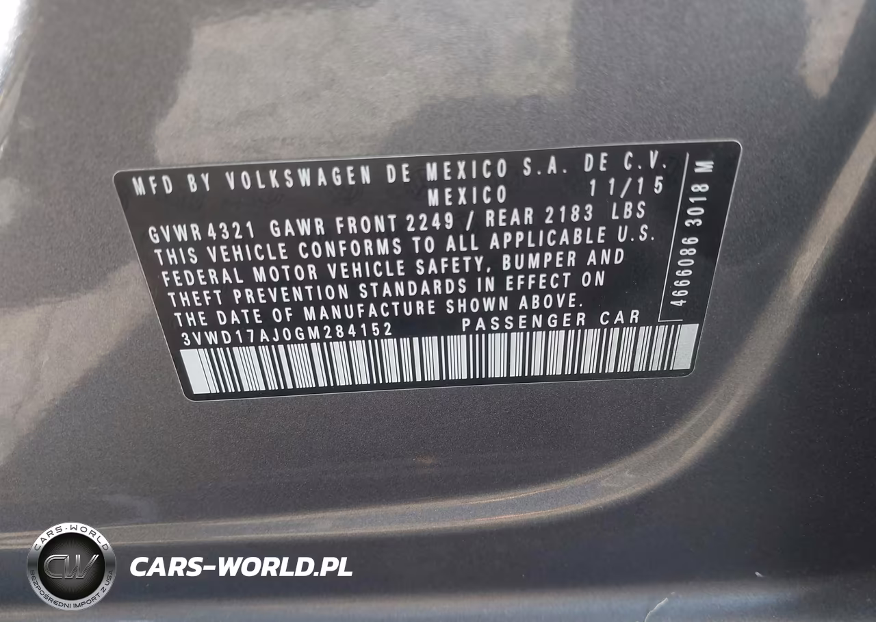 2016 Volkswagen Jetta 1.8T Sport VIN:3VWD17AJ0GM284152 - 9