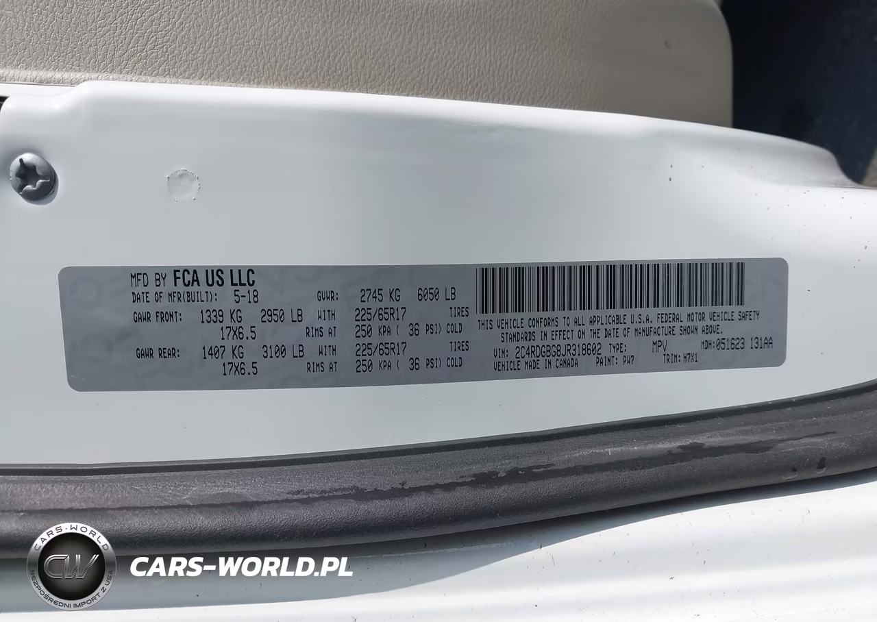 2018 Dodge Grand Caravan Se VIN:2C4RDGBG8JR318602 - 9