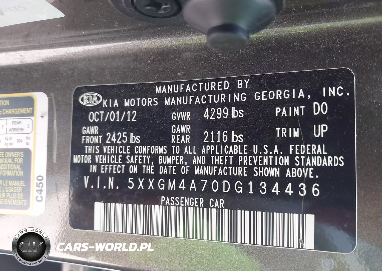 2013 Kia Optima Lx VIN:5XXGM4A70DG134436 - 9