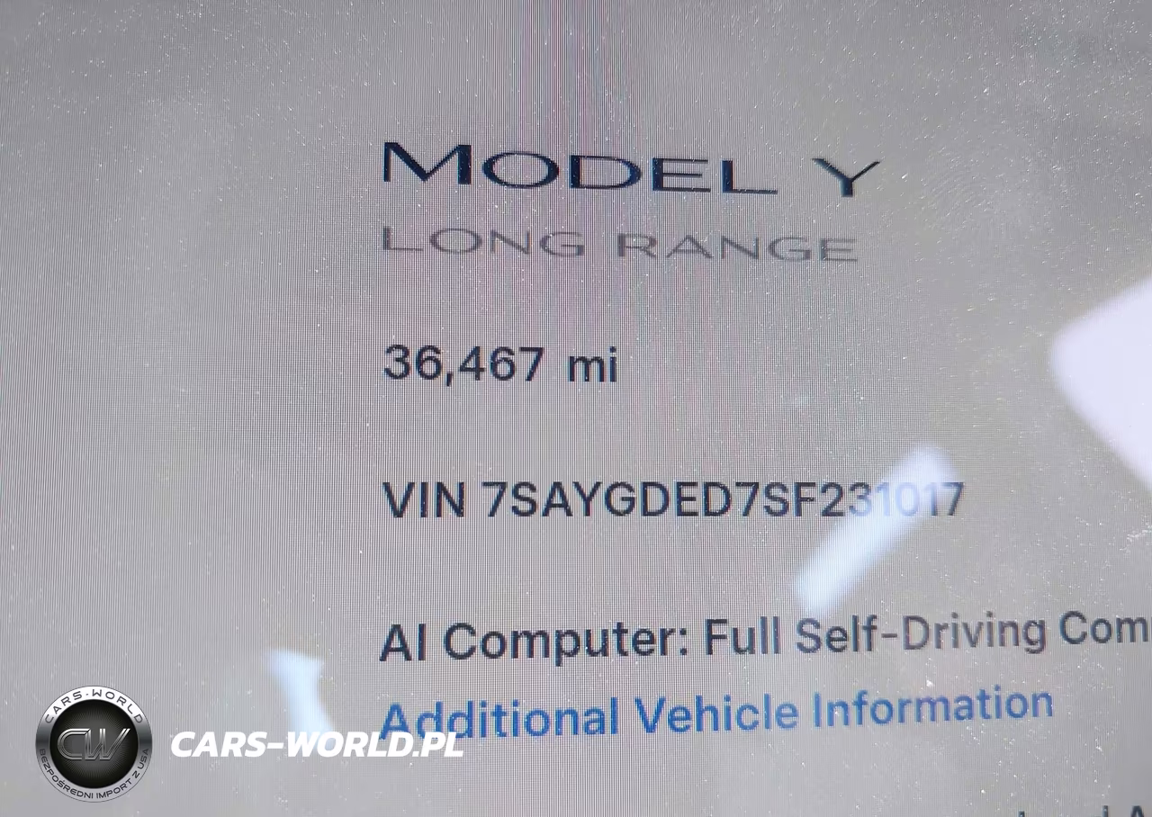 2025 Tesla Model Y Long Range Dual Motor Rear-Wheel Drive VIN:7SAYGDED7SF231017 - 15