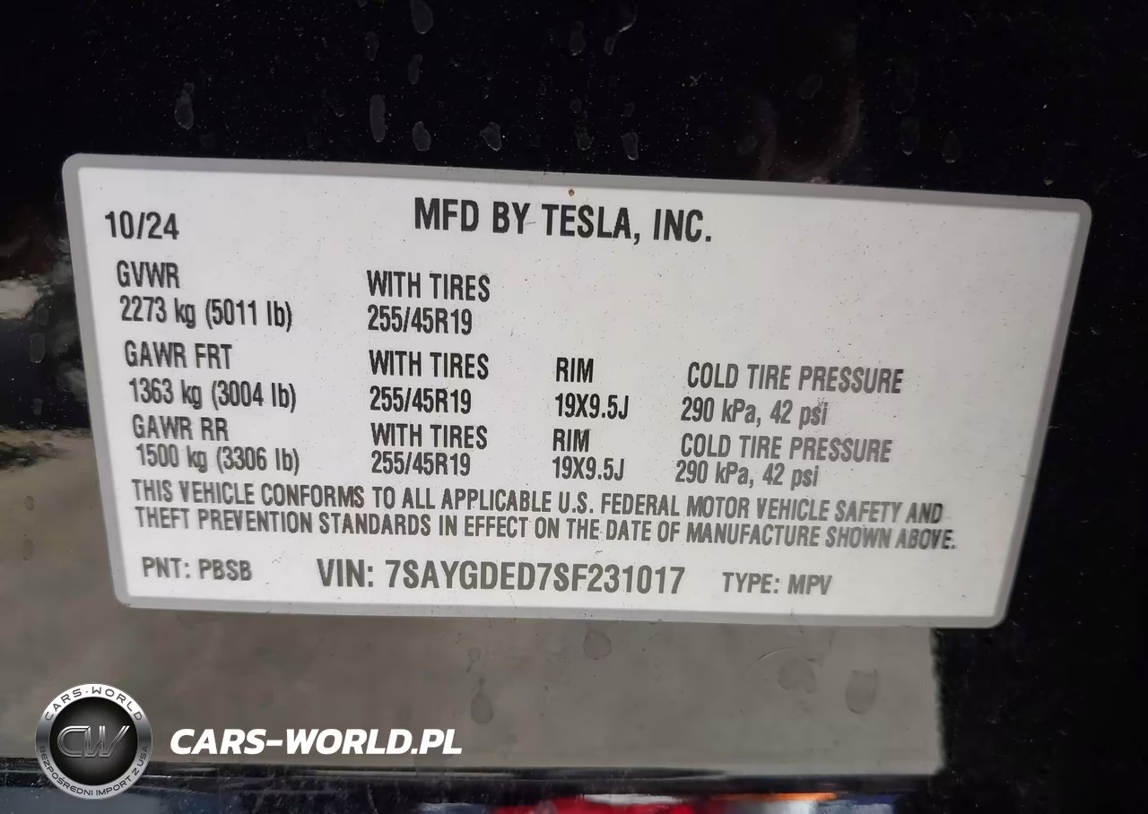 2025 Tesla Model Y Long Range Dual Motor Rear-Wheel Drive VIN:7SAYGDED7SF231017 - 9