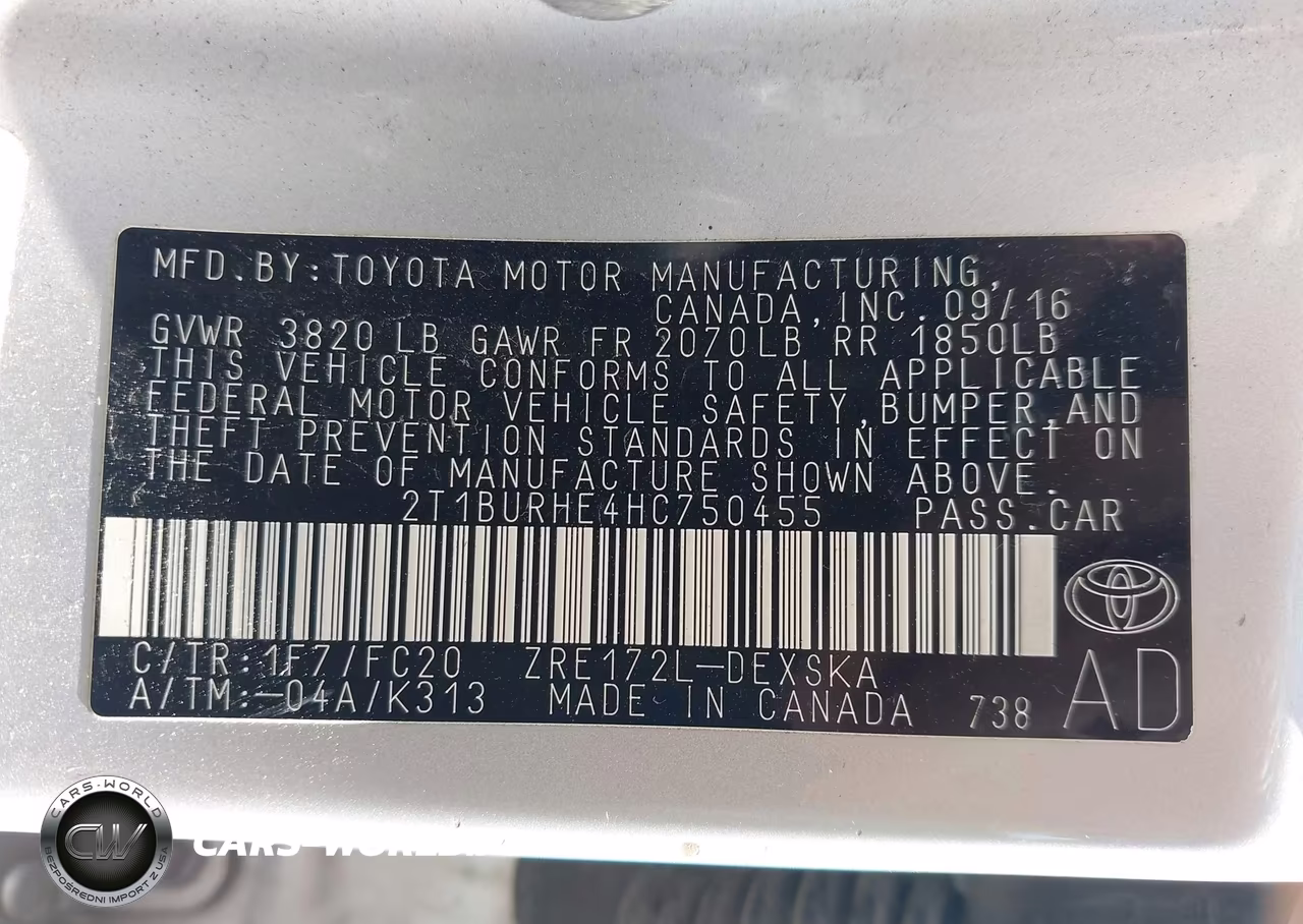 2017 Toyota Corolla Se VIN:2T1BURHE4HC750455 - 18