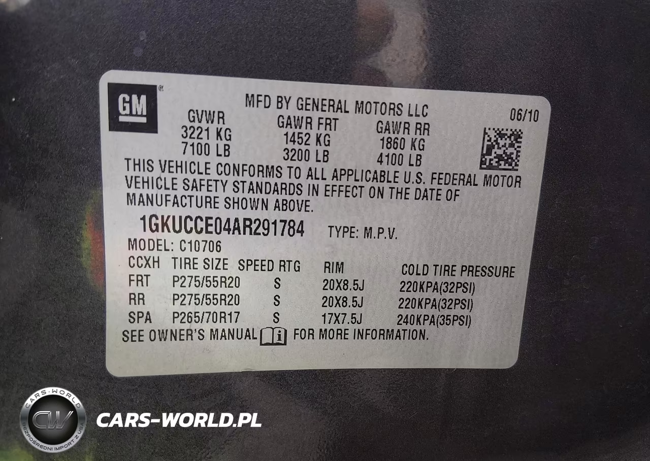 2010 GMC Yukon Slt VIN:1GKUCCE04AR291784 - 9