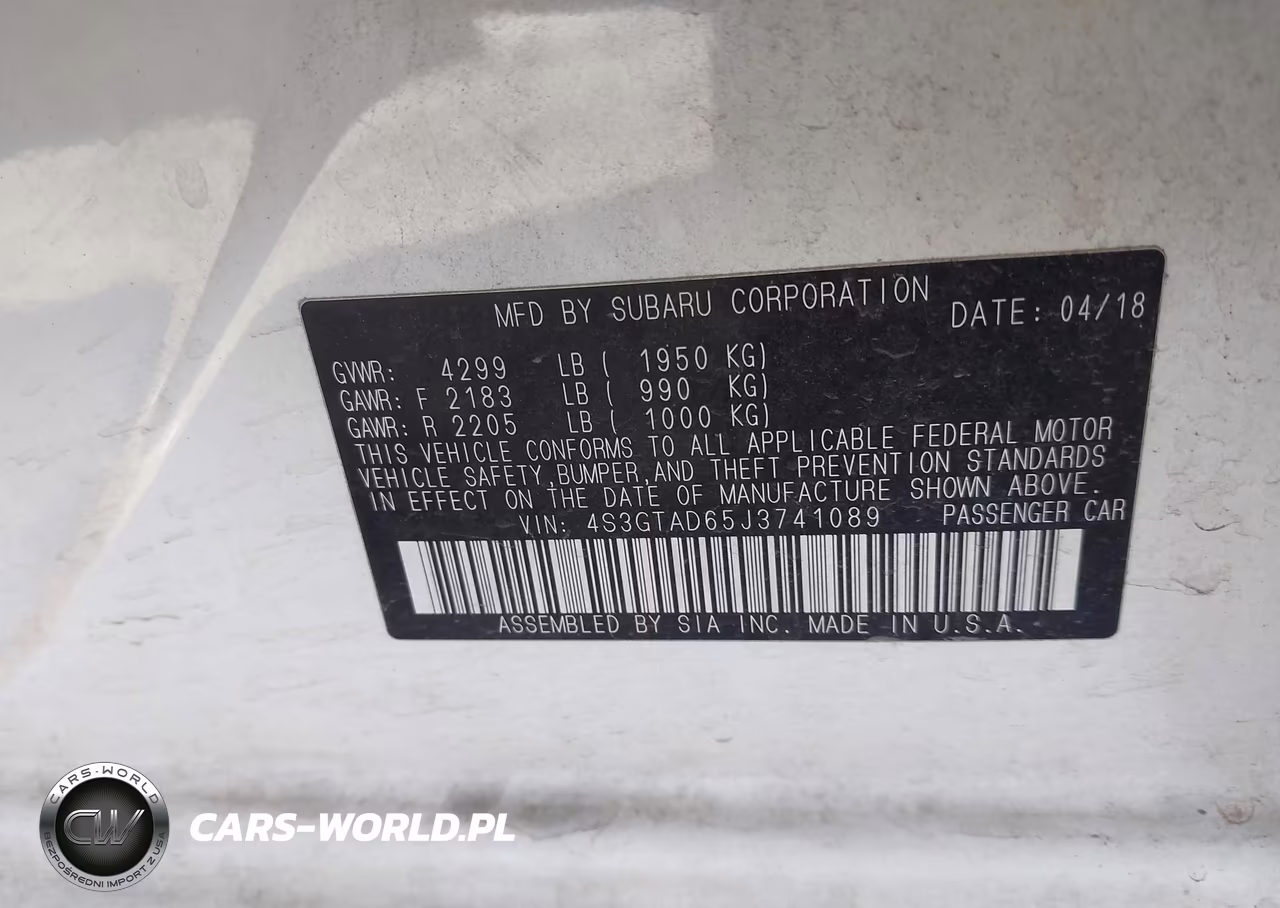 2018 Subaru Impreza 2.0I Premium VIN:4S3GTAD65J3741089 - 9