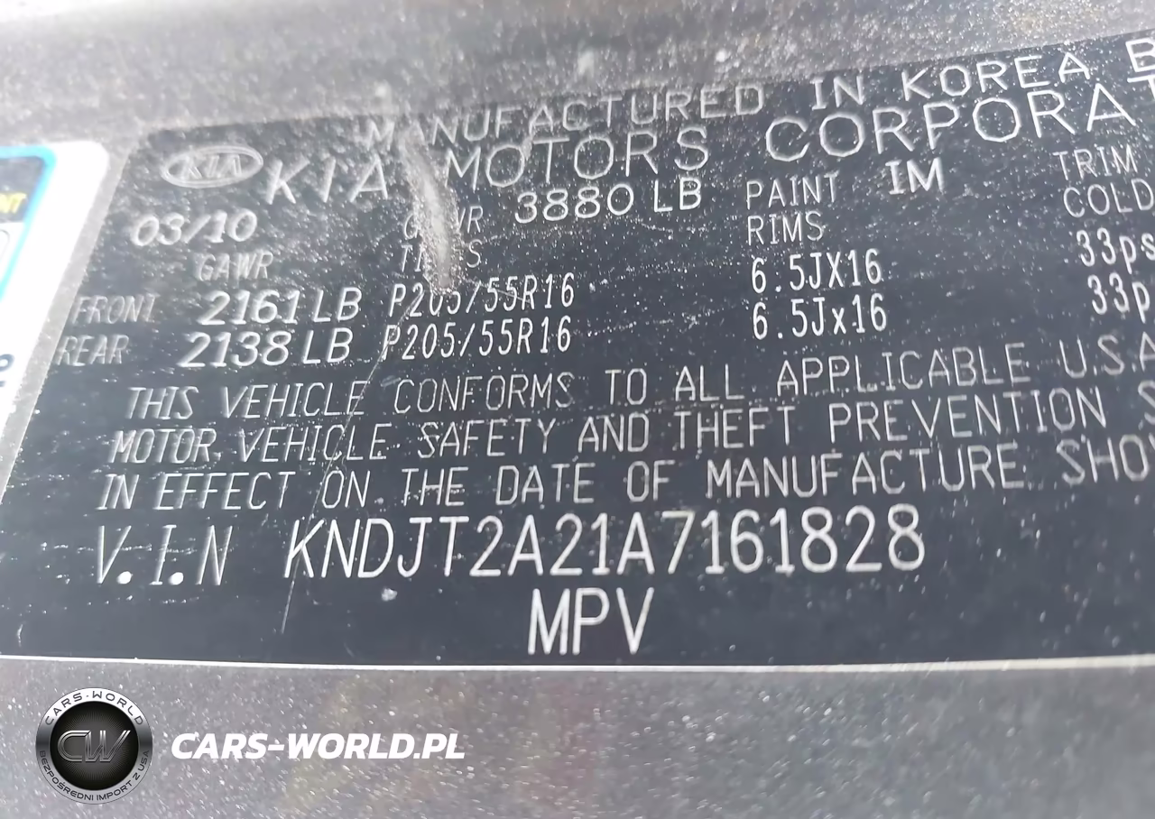 2010 Kia Soul + VIN:KNDJT2A21A7161828 - 9