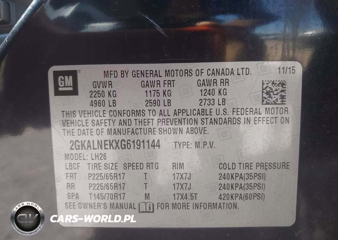 2016 GMC Terrain Sle-2 VIN:2GKALNEKXG6191144 - 9