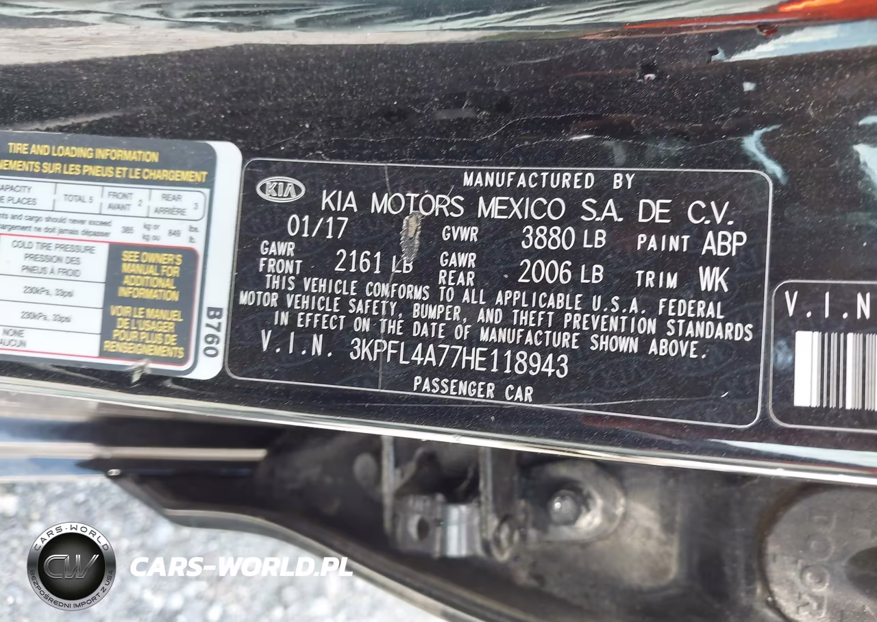 2017 Kia Forte Lx VIN:3KPFL4A77HE118943 - 9