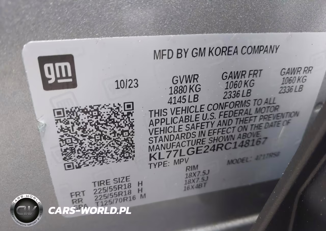 2024 Chevrolet Trax Fwd 1Rs VIN:KL77LGE24RC148167 - 8