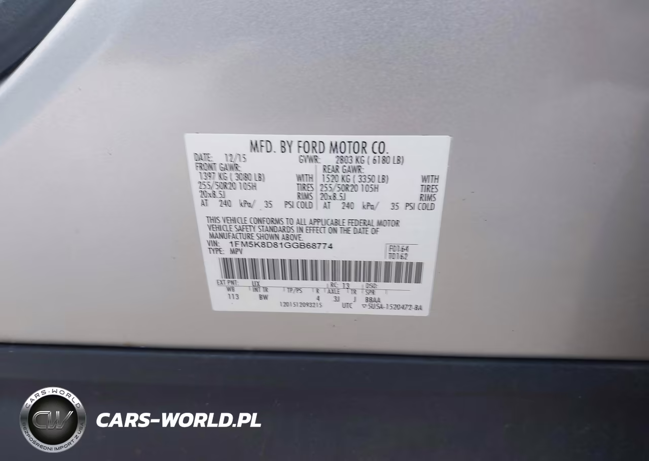 2016 Ford Explorer Xlt VIN:1FM5K8D81GGB68774 - 9