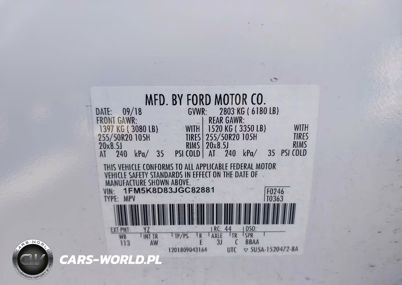 2018 Ford Explorer Xlt VIN:1FM5K8D83JGC82881 - 9