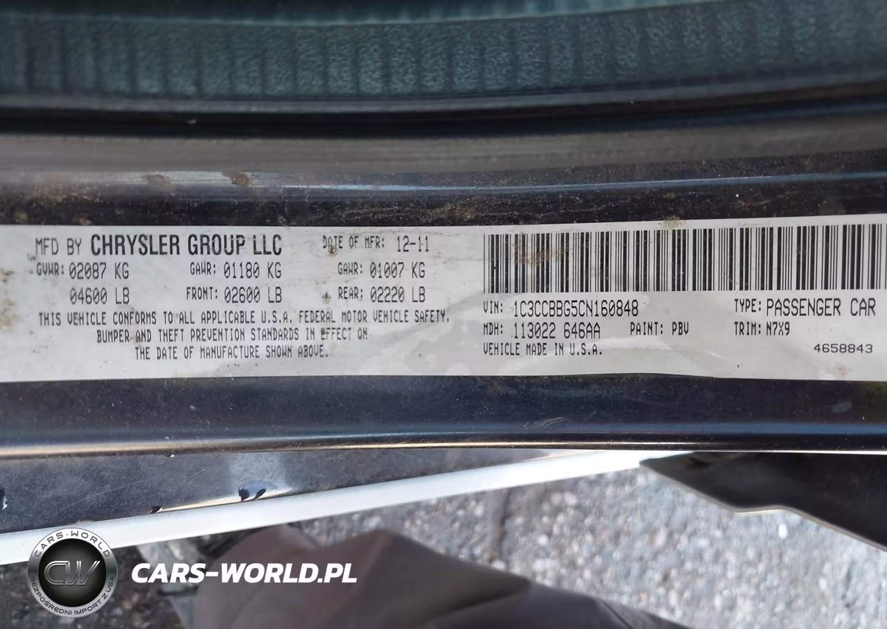 2012 Chrysler 200 Touring VIN:1C3CCBBG5CN160848 - 9