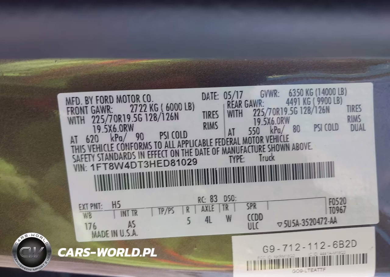 2017 Ford F-450 Xl VIN:1FT8W4DT3HED81029 - 9