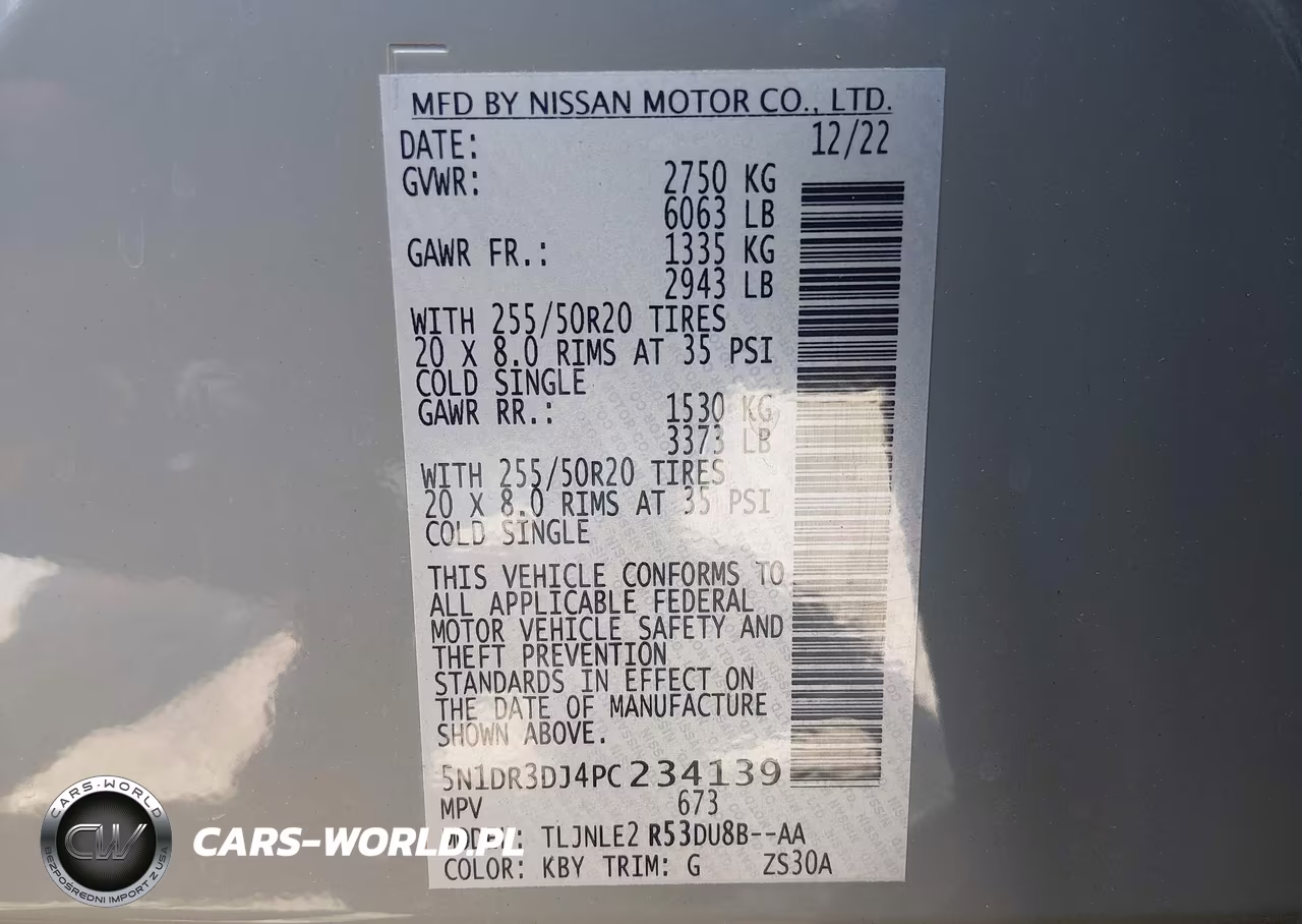 2023 Nissan Pathfinder Platinum VIN:5N1DR3DJ4PC234139 - 9