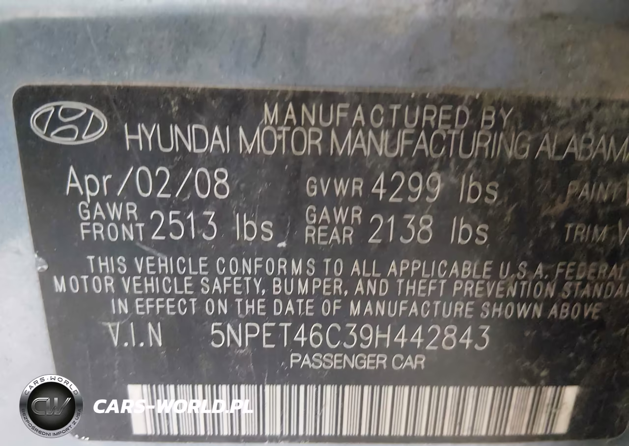 2009 Hyundai Sonata Gls VIN:5NPET46C39H442843 - 9