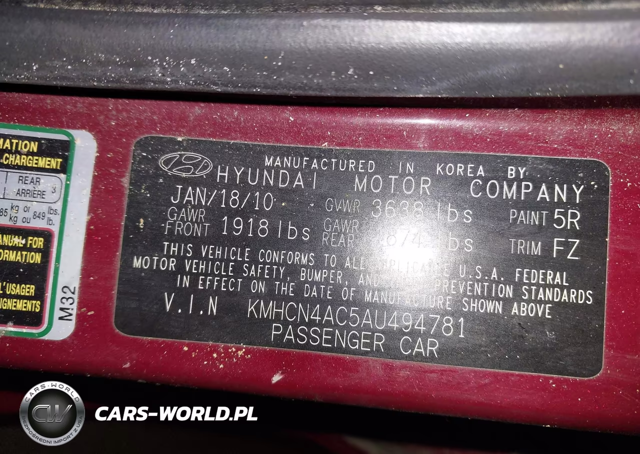 2010 Hyundai Accent Gls VIN:KMHCN4AC5AU494781 - 9