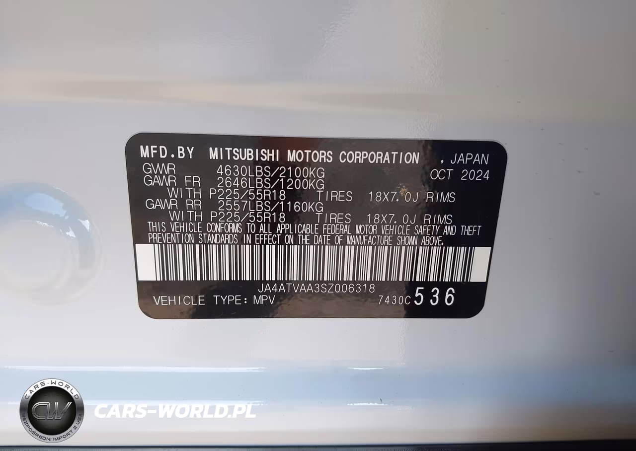 2025 Mitsubishi Eclipse Cross Le S-Awc-Ralliart S-Awc VIN:JA4ATVAA3SZ006318 - 9