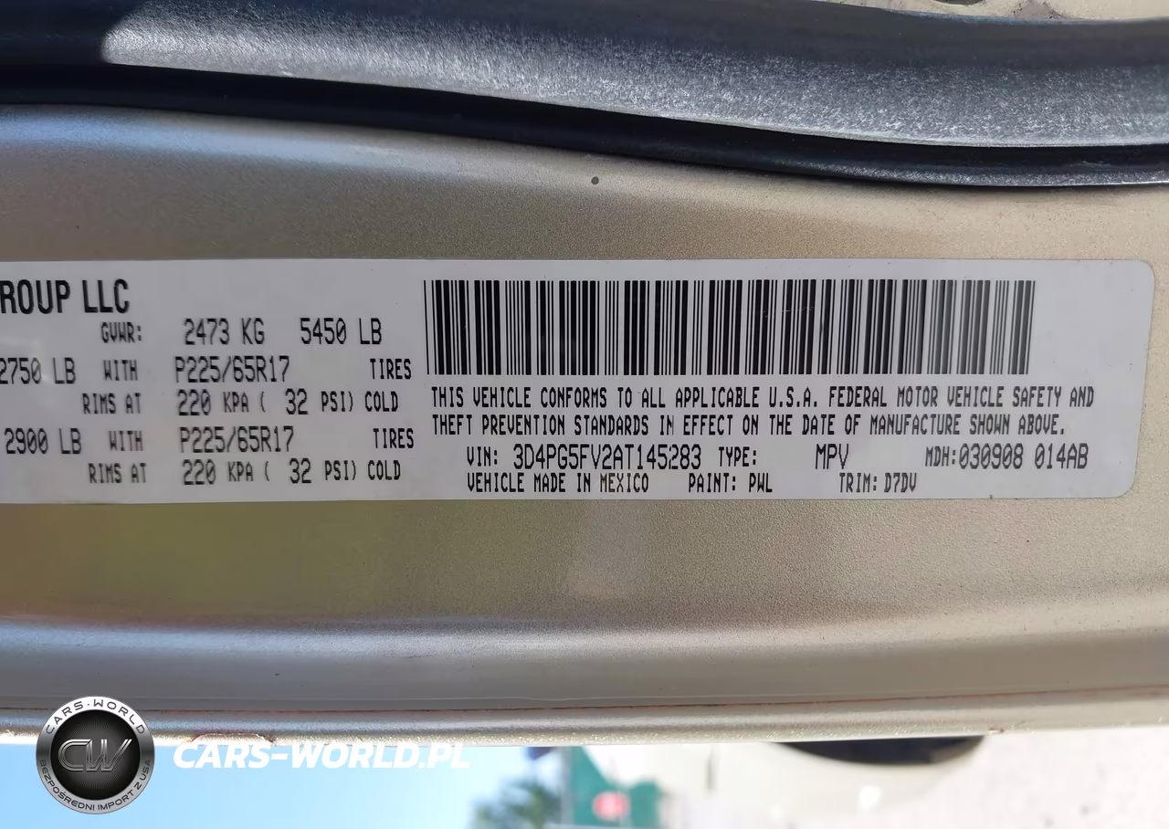 2010 Dodge Journey Sxt VIN:3D4PG5FV2AT145283 - 9