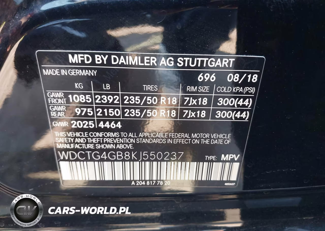 2019 Mercedes-Benz Gla 250 4Matic VIN:WDCTG4GB8KJ550237 - 9