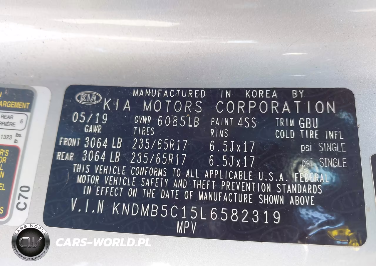 2020 Kia Sedona Lx VIN:KNDMB5C15L6582319 - 9
