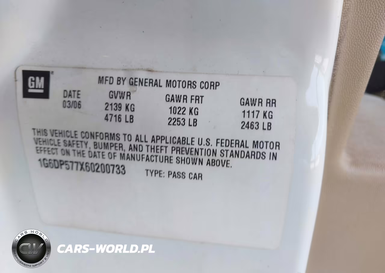 2006 Cadillac Cts Base W-1Sb VIN:1G6DP577X60200733 - 9
