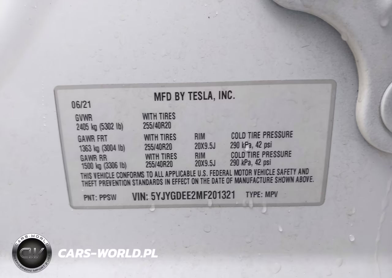 2021 Tesla Model Y Long Range Dual Motor All-Wheel Drive VIN:5YJYGDEE2MF201321 - 9