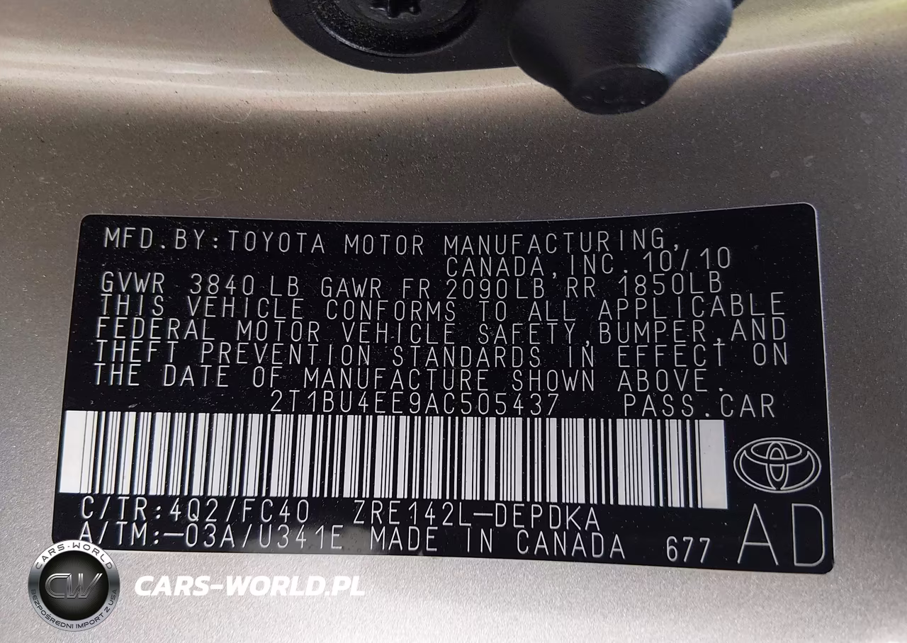 2010 Toyota Corolla Le VIN:2T1BU4EE9AC505437 - 9