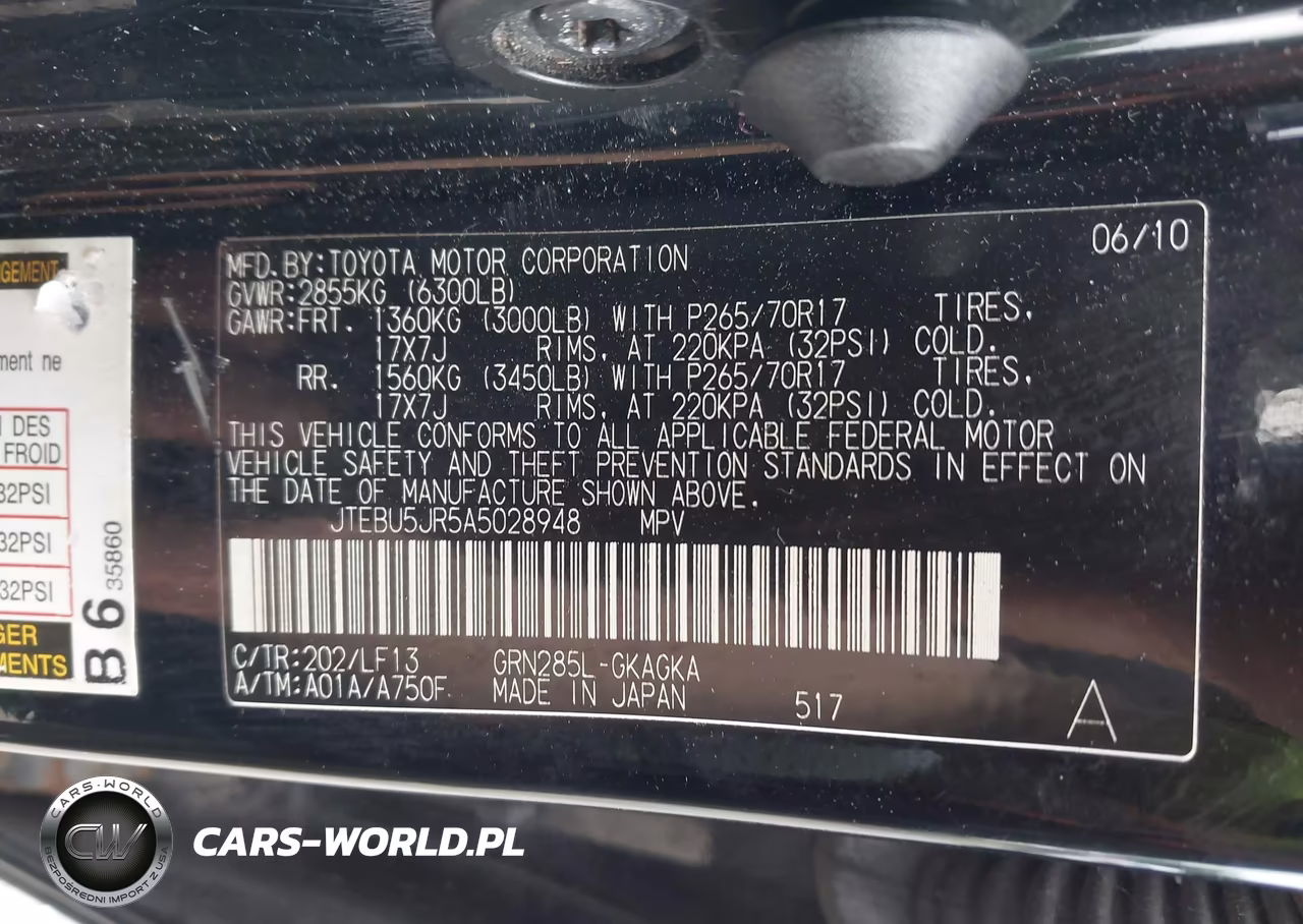 2010 Toyota 4Runner Sr5 V6 VIN:JTEBU5JR5A5028948 - 9