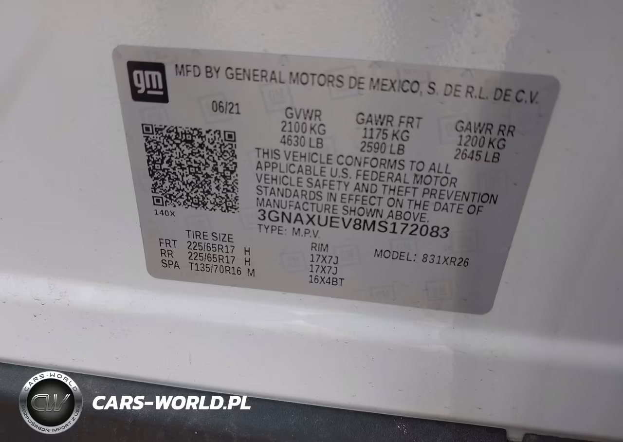 2021 Chevrolet Equinox Awd Lt VIN:3GNAXUEV8MS172083 - 9