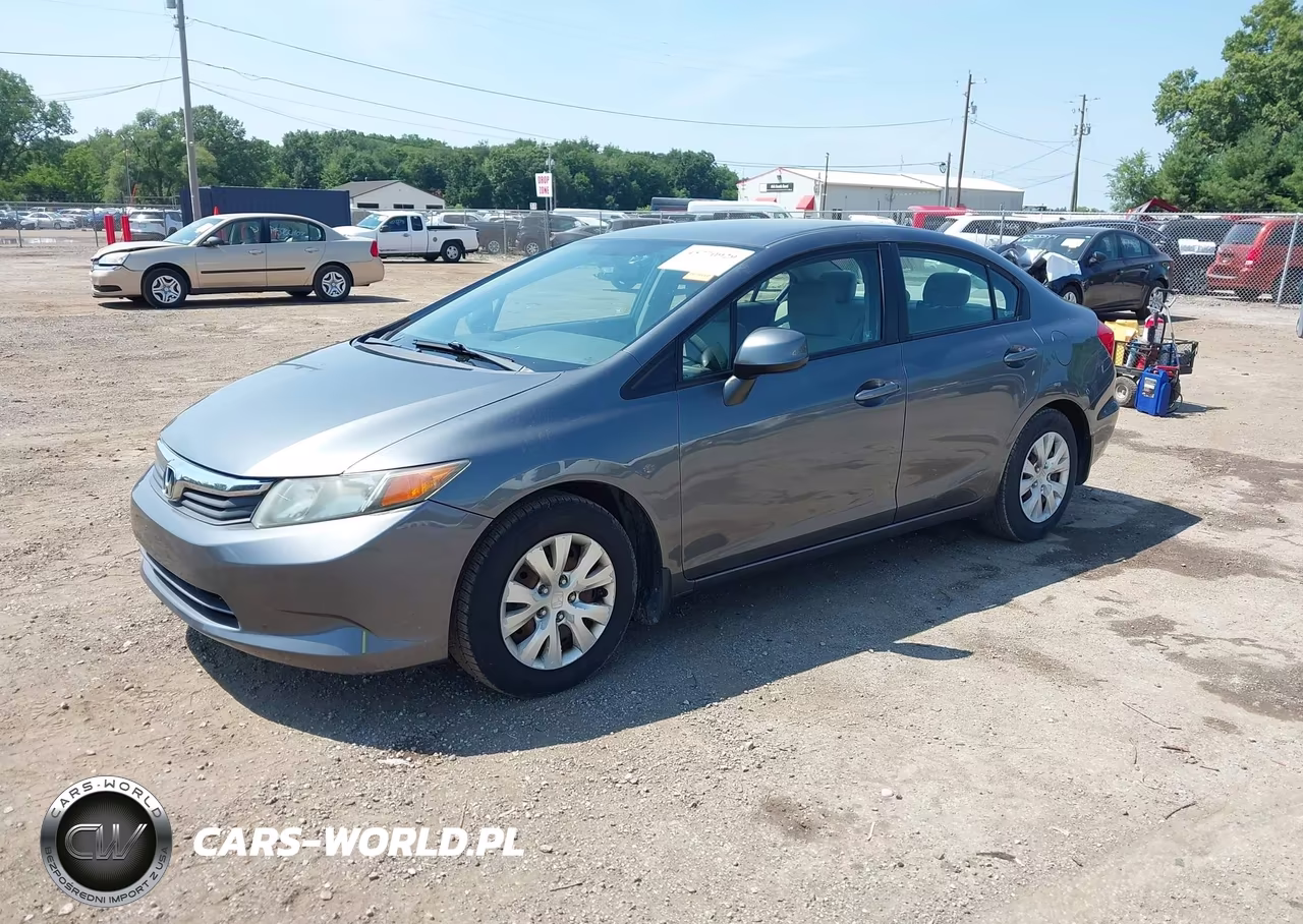 2012 Honda Civic Lx VIN:19XFB2F5XCE104042 - 2